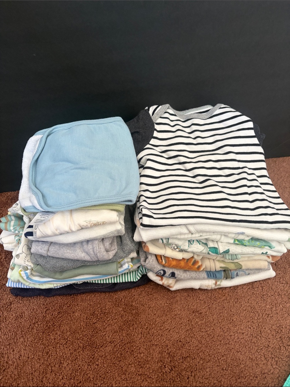 Baby Clothing Bundle - Sleepwear, Pants, One Piece, Burp Cloth